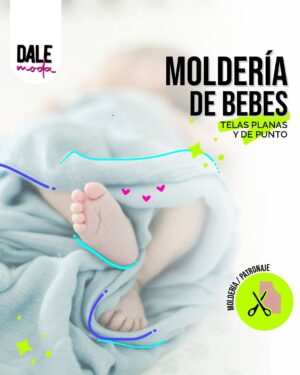 Curso de Moldería de Bebes. Conviértete en una experta en moldería infantil. Este curso completo te permitirá diseñar una amplia variedad de prendas para bebés, desde bodys y pijamas hasta vestidos y conjuntos. ¡Aprovecha la creciente demanda de ropa de bebé artesanal y destaca en el mundo de la moda infantil!