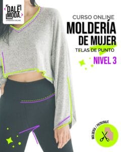 Curso Online de Moldería de Mujer: Aprende a diseñar y confeccionar prendas de punto con elasticidad para mujer.