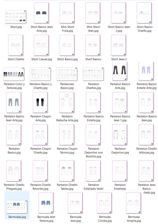 Captura Pack Geometrales Pantalon